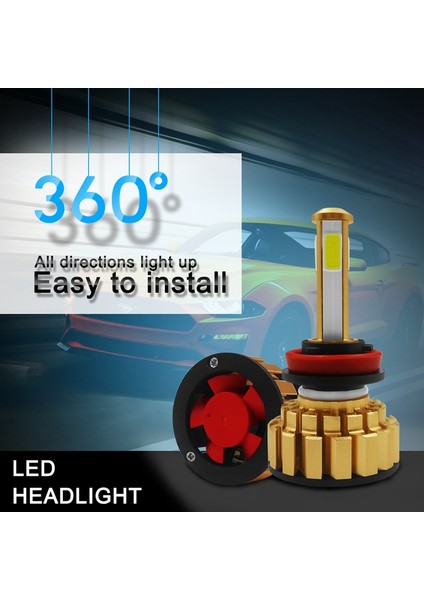 G7-Cob LED Araç Far Kiti Ampuller Dönüşüm 6000K Beyaz Lambalar (Yurt Dışından) fiyatları