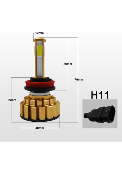 G7-Cob LED Araç Far Kiti Ampuller Dönüşüm 6000K Beyaz Lambalar (Yurt Dışından) indirimleri