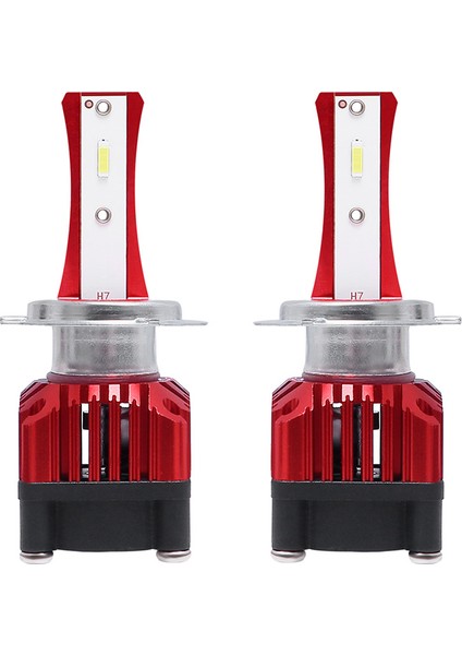 2 Adet H7 LED Dönüşüm Kiti 8000LM F6 Otomatik Far Lambaları 6500K (Yurt Dışından)