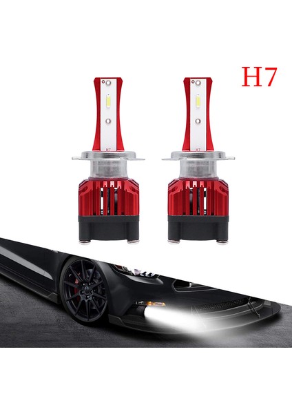 2 Adet H7 LED Dönüşüm Kiti 8000LM F6 Otomatik Far Lambaları 6500K (Yurt Dışından) fırsatları