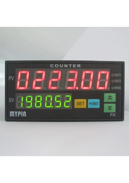 Mypın Sayacı Mini Uzunluk Batch Metre 1 Ön Ayarlı Röle Çıkışı Sayım Ölçer Pratik Uzunluk Ölçer 90-260V Ac/dc Saat Makinesi (Yurt Dışından)