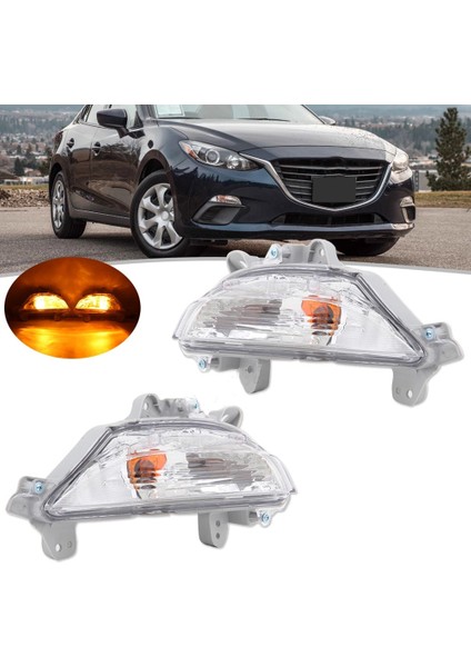 Çift Araba Ön Tampon Sis Farları Aksamı Dönüş Sinyali Sürüş Lambası (Yurt Dışından) indirimleri