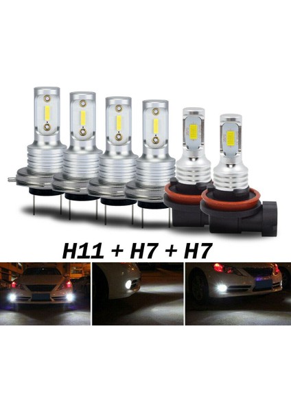 Hyundai Sonata 2011-2014 Için - 6x Combo Sis Ampulleri Kiti 6000 K (Yurt Dışından) modelleri