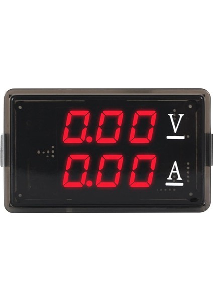 DC0-100V 10A LED Dijital Voltmetre Ampermetre Araba Motosiklet Voltaj Akım Ölçer Dedektör Test Cihazı Kullanımı Kolay, Kırmızı (Yurt Dışından)