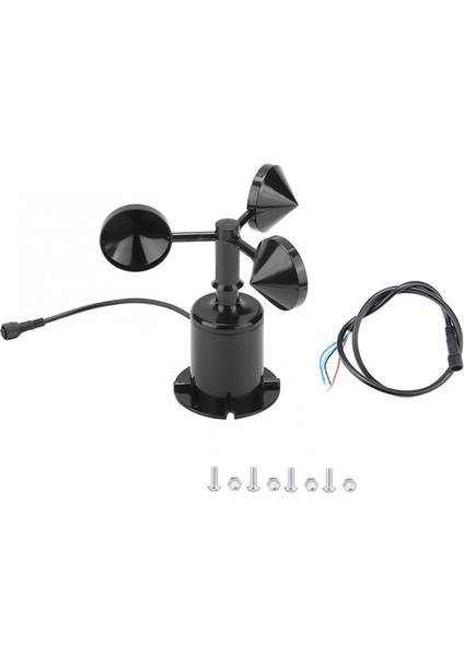 0-70M/S Rüzgar Hızı Sensörü Çevre Sinyal Çıkışı Darbe Türü Üç Fincan Rüzgar Hızı Sensörü Anemometre DC5-30V (Yurt Dışından)