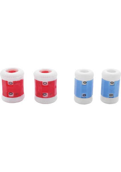 Adet Kırmızı Plastik Örgü Şişi Sıra Sayacı +2 Küçük Mavi Plastik Örgü Şişi Sıra Sayacı (Büyük 2.2*1.5cm+Küçük 2.2*1.2cm) (Yurt Dışından)
