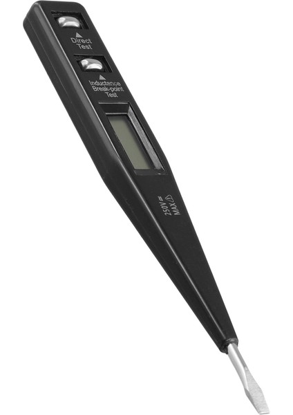 Dijital Test Kalemi Tornavida Probu Işık Voltaj Test Cihazı Dedektör Ac/dc 12-220V Elektrik Test Kalemi Voltmetre, Siyah (Yurt Dışından)