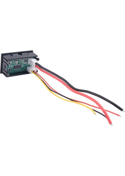 2 Adet Dijital Voltmetre Ampermetre Dc 100V 10A Amper Gerilim Akım Ölçer Test Cihazı Mavi + Kırmızı Çift LED Ekran Paneli Bağlantı Kabloları ile (Yurt Dışından)