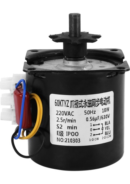 220V Ac Yumurta Çevirme Motoru Kuluçka Makinesi Motoru Çoğu Kuluçka Makinesi Için Tersinir Dişli Motor 2.5r/dak (Yurt Dışından)
