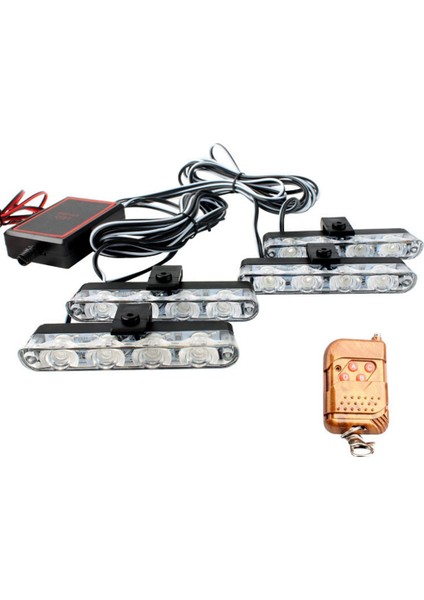16 LED Flaş LED Strobe Flaş Işığı Kablosuz Uzaktan Sarı Işık (Yurt Dışından)