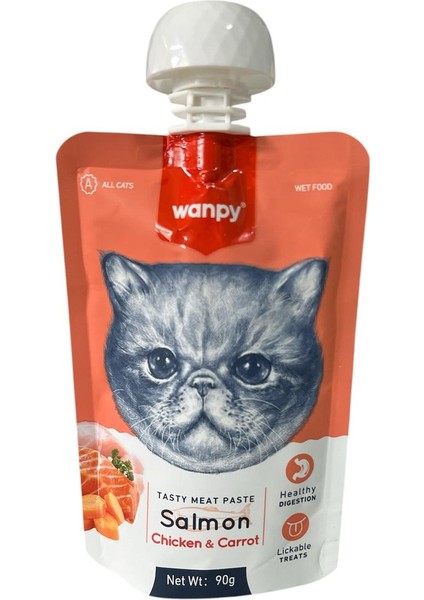 Tasty Meat Paste Taze Sıvı Kedi Ödül Maması Kedi Ödül Maması 4 x 90 gr modelleri