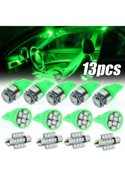 13X Araba LED Iç Iç Işık Kubbe Kapı Plaka Işıkları (Yurt Dışından) fırsatları