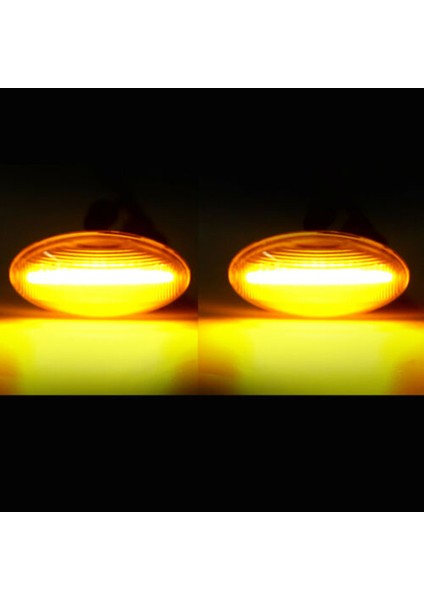 Peugeot Için 2 Adet Araba LED Yan Sinyal Lambası Dönüş Yan Flaşör (Yurt Dışından)