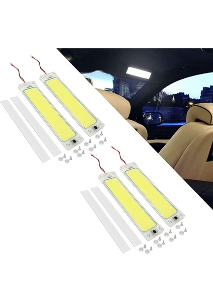 6pcs 12V-24V 108LED Cob LED Iç Işık Cob Kabin Işıkları Arabalar Için (Yurt Dışından)