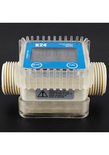 1 Adet K24 LCD Türbin Dijital Yakıt Akış Ölçer Kimyasallar Su Için Yaygın Olarak Kullanılır (Yurt Dışından)