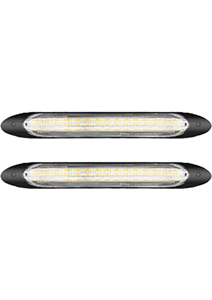 2xcar LED Drl Çalışan Işık Şeridi Sarı Dönüş Sinyali Lambası 12V 15.5cm (Yurt Dışından)