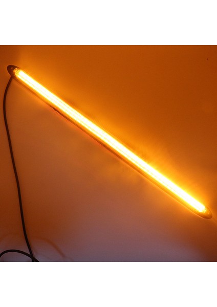 2xcar LED Drl Çalışan Işık Şeridi Sarı Dönüş Sinyali Lambası 12V 15.5cm (Yurt Dışından)