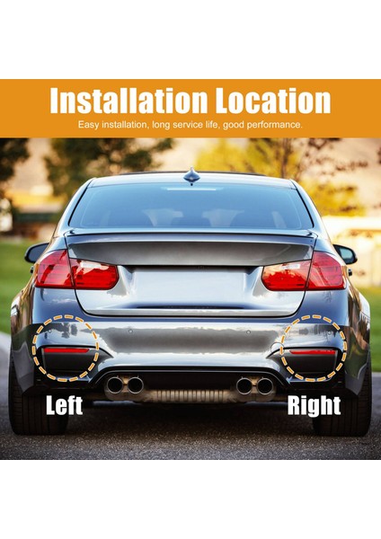 -Bmw E83 X3 2007-2010 Için Ampul Olmadan Arka Tampon Reflektör Işık (Yurt Dışından)
