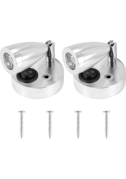 Adet 12V Rv Okuma Işığı 3000K Sıcak Duvar Işığı LED Yat Spot Işığı (Yurt Dışından)