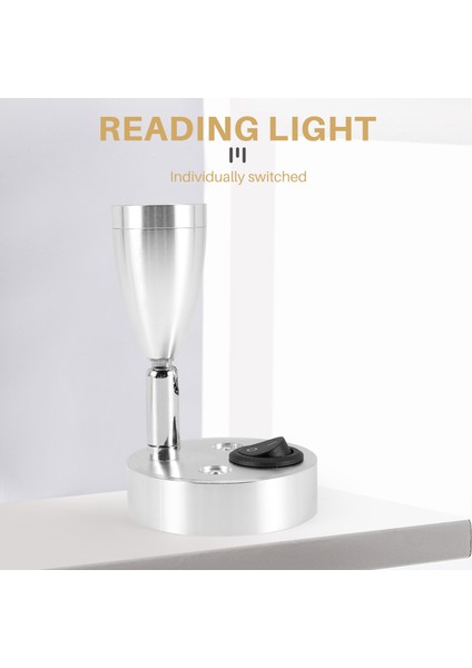 Adet 12V Rv Okuma Işığı 3000K Sıcak Duvar Işığı LED Yat Spot Işığı (Yurt Dışından)