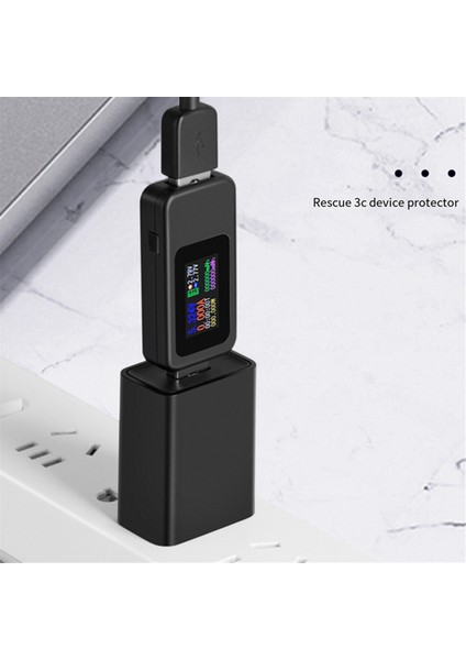 10'u 1 Arada USB Test Cihazı Dc Dijital Voltmetre Amperimetro Akım Voltaj Ölçer Amper Volt Ampermetre Dedektör Power Bank Şarj Cihazı (Yurt Dışından)