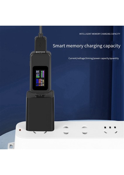 10'u 1 Arada USB Test Cihazı Dc Dijital Voltmetre Amperimetro Akım Voltaj Ölçer Amper Volt Ampermetre Dedektör Power Bank Şarj Cihazı (Yurt Dışından)