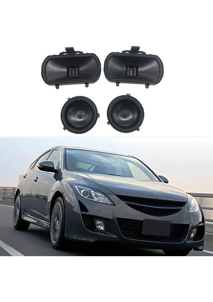 Mazda 6 M6 Gg Için 4 Adet Araba Ön Sol Sağ Far Lambası Toz Kapağı (Yurt Dışından)
