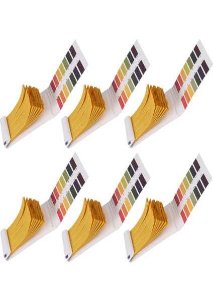 6 Paket 480 Adet Ph Test Şeridi Ph Aralığı 1-14 Tükürük, Su, Toprak Testi, Evcil Hayvan Kozmetikleri, Gıda Ph Testi Için Turnusol Kağıdı (Yurt Dışından)