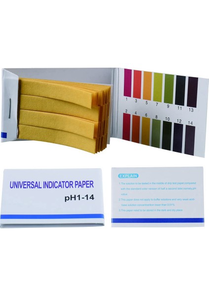 6 Paket 480 Adet Ph Test Şeridi Ph Aralığı 1-14 Tükürük, Su, Toprak Testi, Evcil Hayvan Kozmetikleri, Gıda Ph Testi Için Turnusol Kağıdı (Yurt Dışından)