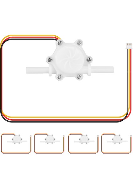 5 Adet Su Akış Sensörü DC5V Akış Ölçer Hall 0.25-2.5l/dak Su Kontrol Sıvı Akış Sensörü Su Dağıtıcıları Için Anahtar (Yurt Dışından)