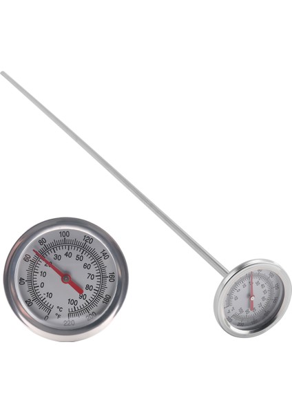 Uzun Saplı Kompost Toprak Termometresi - Hızlı Tepki Paslanmaz Çelik 20 Inç - Ölçüm Probu - Fahrenheit ve Santigrat (Yurt Dışından)