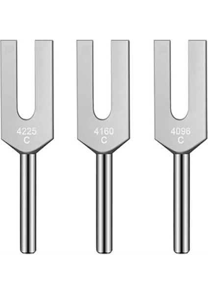 Angel Diyapozon Seti - 4096 Hz, 4160 Hz, 4225 Hz - Ahşap Saplı ve Saklama Çantalı Terapötik Enstrüman Seti (Yurt Dışından)