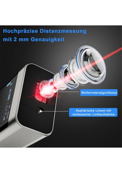40M Akıllı Dijital Lazer Mesafe Ölçer Mesafe Taşınabilir Mesafe Ölçer Mesafe Ölçer Mini Elde Taşınabilir Mesafe Ölçme Aracı (Yurt Dışından)