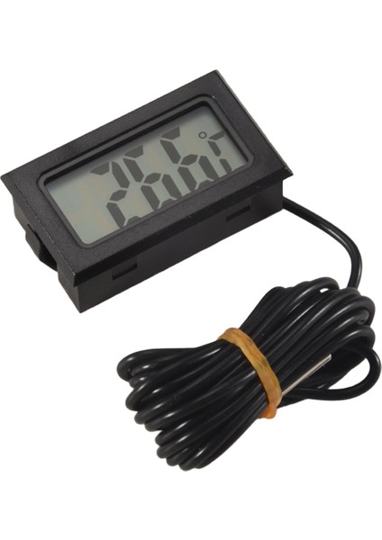 Termometre Dijital LCD -40 Derece Santigrat + 110 Derece Santigrat Sıcaklık Ölçüm Cihazı Sıcaklık Göstergesi, 2 Metre (Yurt Dışından)