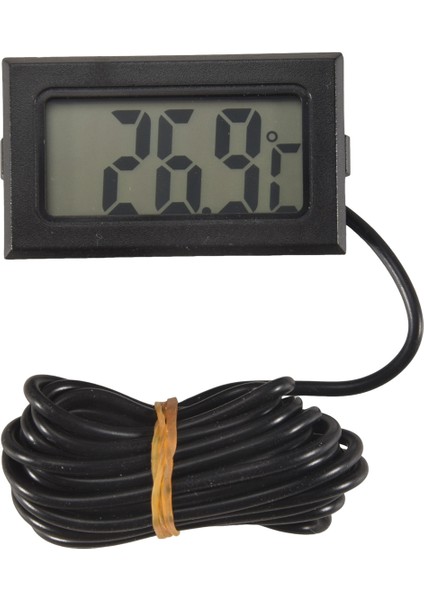 Termometre Dijital LCD -40 Derece Santigrat + 110 Derece Santigrat Sıcaklık Ölçüm Cihazı Sıcaklık Göstergesi, 2 Metre (Yurt Dışından)
