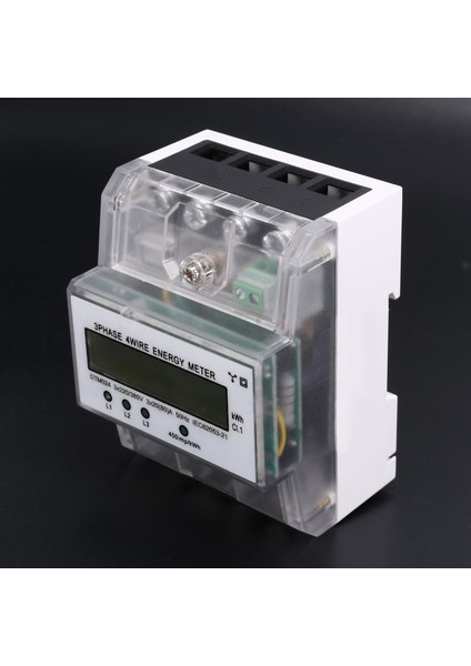 3 Faz 4 Kablolu Enerji Ölçer 220/380V 20-80A Enerji Tüketimi Kwh Ölçer Ray Montajı Dijital Elektrik Güç Ölçer (Yurt Dışından)