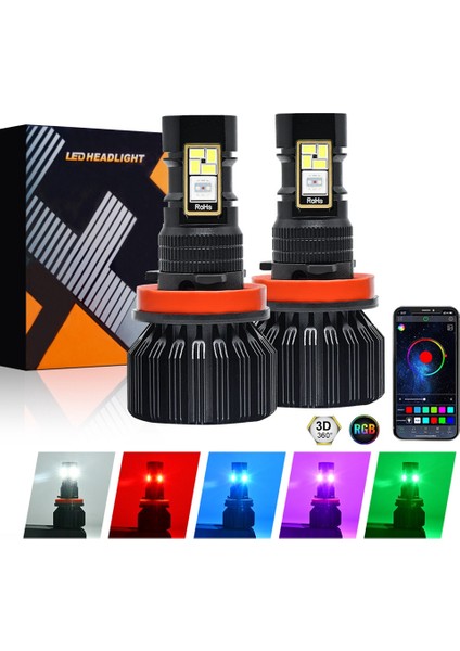 Araba LED Rgb Far App Kontrolü Çokli Sis Farları, 90059006 (Yurt Dışından) fırsatları
