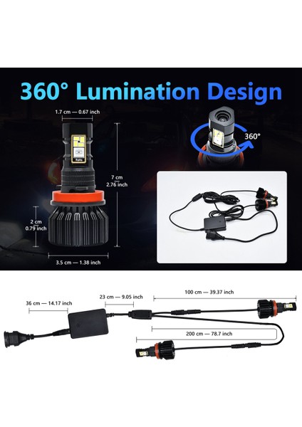 Araba LED Rgb Far App Kontrolü Çokli Sis Farları, H8 H9 H11 (Yurt Dışından) fiyatları