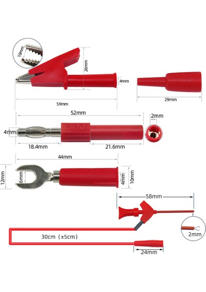 P1503E Serisi Evrensel Multimetre Probu Testi Kiti Yedek Iğne Test Cihazı Ucu Ic Smd Test Kanca Timsah Klip (Yurt Dışından)