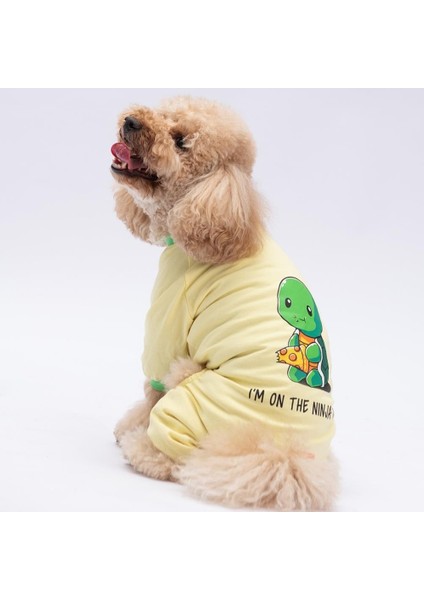 Ninja Diet Kedi Köpek Pijaması - Kedi Köpek Tulumu - Kedi Köpek Kıyafeti