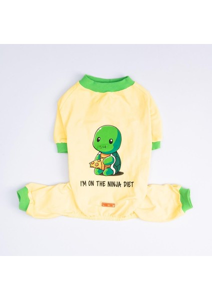 Ninja Diet Kedi Köpek Pijaması - Kedi Köpek Tulumu - Kedi Köpek Kıyafeti fırsatları