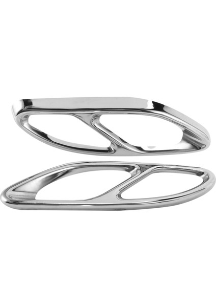 Mercedes Benz Glc Abc Eclass W205 Coupe W213 W176 W246 2016-17 Araba Aksesuarı Amg Egzoz Kapağı Trim 304 Çelik (Gümüş) Için En Kaliteli (Yurt Dışından) fiyatları