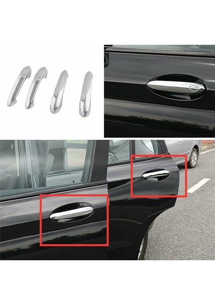 4 Adet Araba Krom Dış Kapı Kolu Kapağı Döşeme Bmw X3/X4/X5/X6/X7/M5/3/5/6/G01 G02 G05 G06 G07 Çekme Kolları Sticker (Yurt Dışından)
