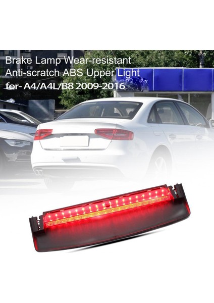 Araba 3rd Üçüncü Fren Stop Lambası 8K5945097 Audi A4 4 Quattro S4 B8 2009-2015 Arka Yüksek Üçüncü Fren Sinyali LED Lamba (Yurt Dışından)