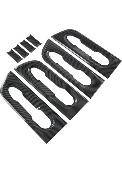 8 Adet Araba Kapı Kolu Kase Koruyucu Kapak Trim Karbon Fiber Abs Araba Styling Aksesuarları Toyota Sienna 2021-2022 Için (Yurt Dışından)