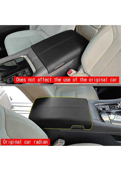 Araba Orta Kol Dayama Kutusu Kapakları Konsol Kutusu Saklama Kutusu Trim Kapağı Toyota Alphard/vellfire 40 Serisi 2023+ Siyah (Yurt Dışından)