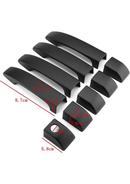Araba Kapı Kolu Kılıfları Trim Dış Kapı Kolu Kılıfı Land Rover Range L322 2002-2012 Krom (Yurt Dışından)
