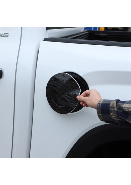 Toyota Tundra 2022 2023 Için Aksesuarları Araba Yakıt Dolum Deposu Kapağı Kapağı Dekorasyon Çıkartmaları, Abs Karbon Fiber (Yurt Dışından) indirimleri