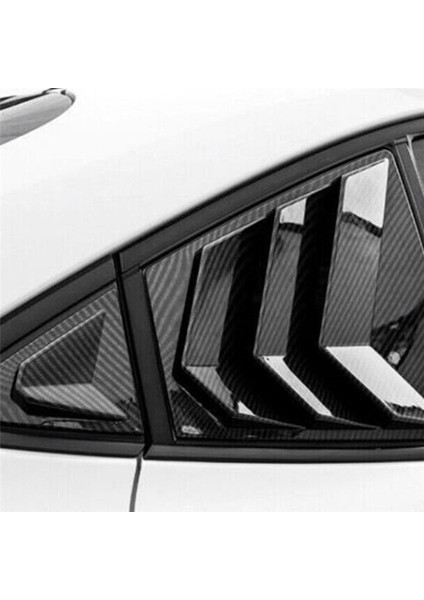 Toyota Corolla 2020-2023 Araba Arka Taraf Havalandırma Çeyrek Pencere Panjur Kepenk Kapağı Karbon Fiber Rengi (Yurt Dışından)