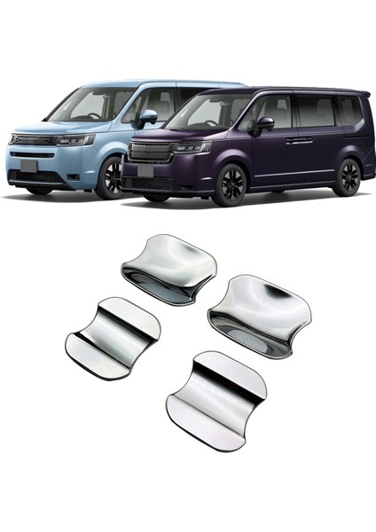 2023 Honda Stepwgn Rp Serisi Araba Kapı Kolu Kase Kapağı Trim Çerçeve Kapı Kolu Dekoratif Çıkartmalar Krom (Yurt Dışından)